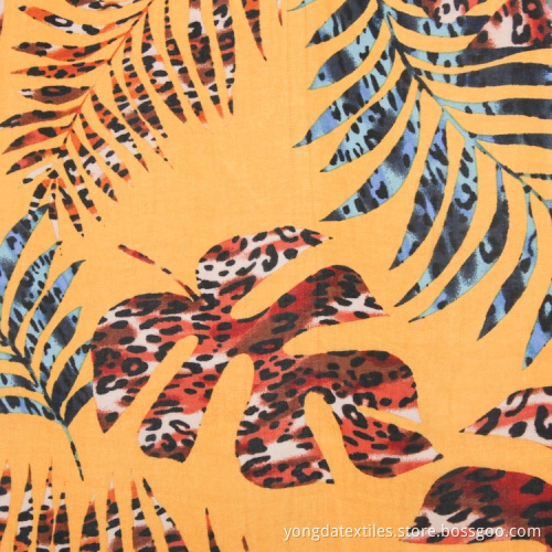 Big Flower Print Chiffon Popular Polyester Fabric